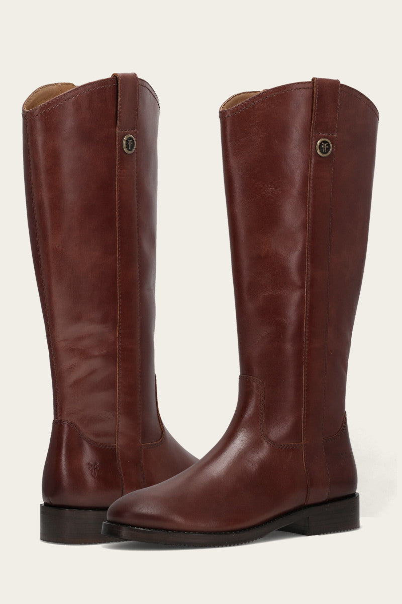 FRYE | Melissa Button Tall | Saddle