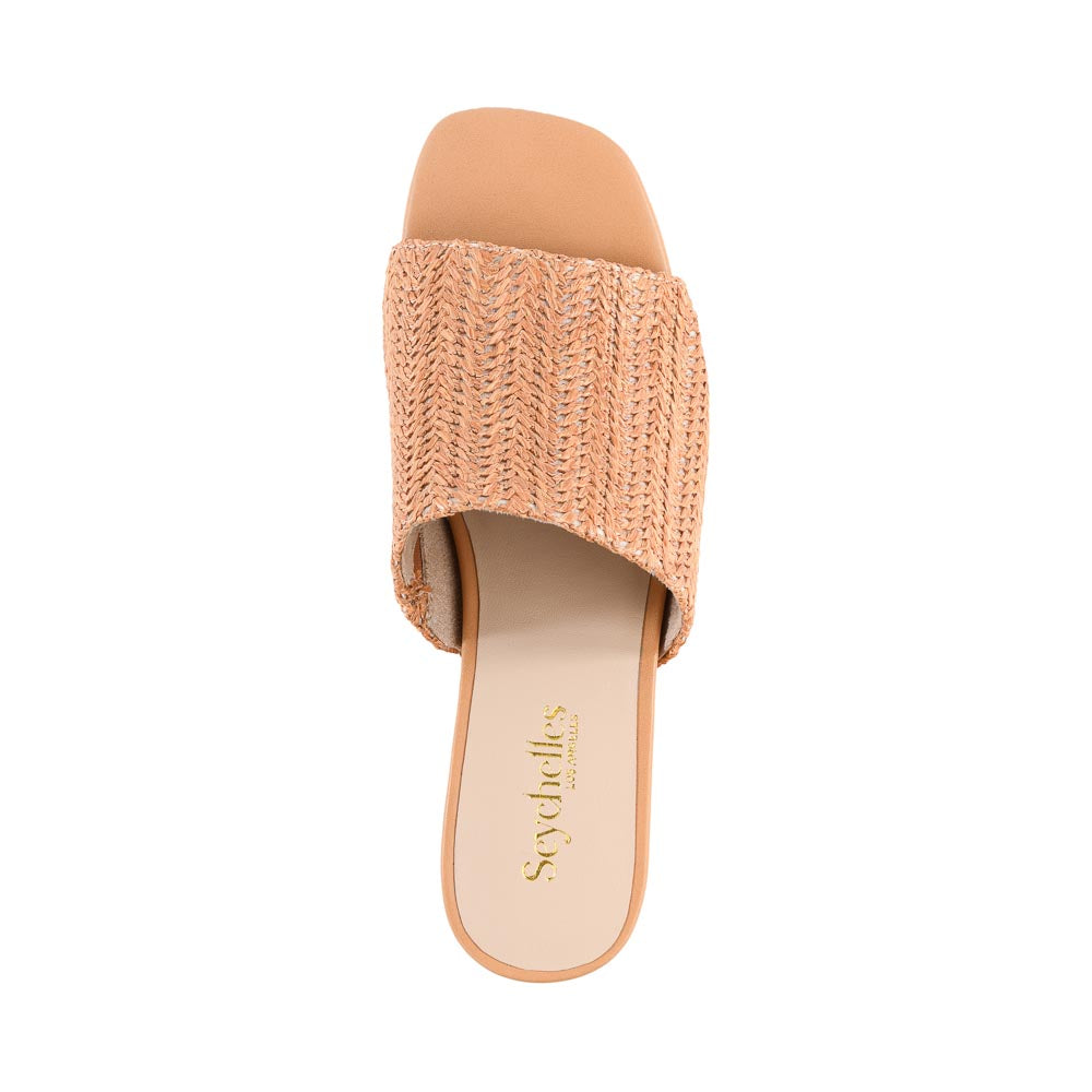 
                  
                    Seychelles | Pepper Sandal | Tan Raffia
                  
                