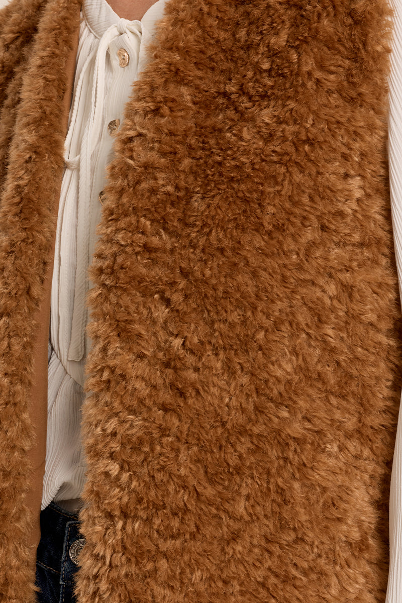 
                  
                    Molly Bracken| Faux Shearling Vest
                  
                