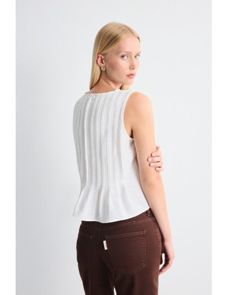 
                  
                    Mus&Bombon | Soleil Top | White
                  
                