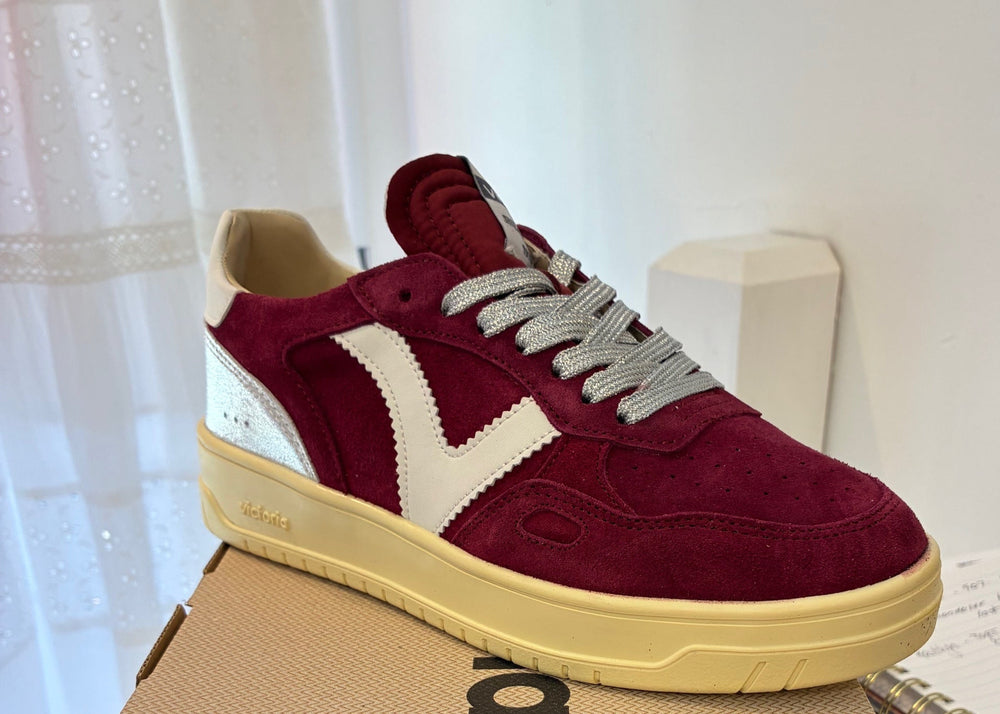Victoria | Suede Sneaker | Bordeaux