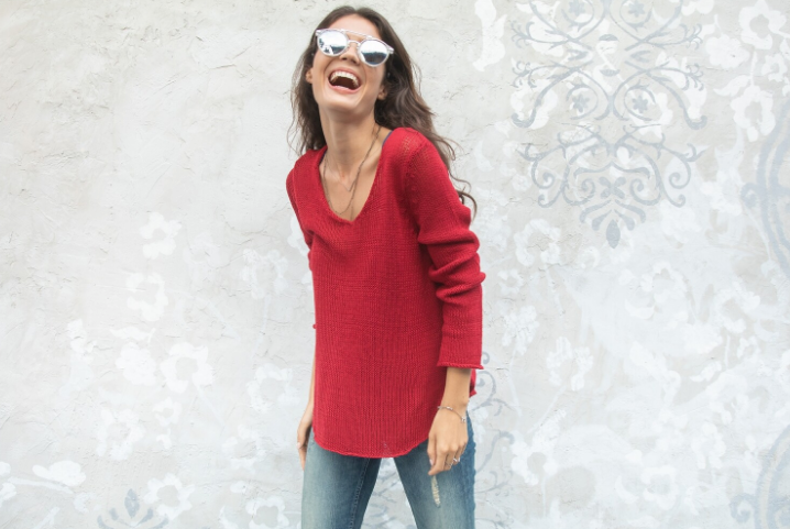 
                  
                    Wooden Ships | Shirt Tail V Neck Sweater
                  
                