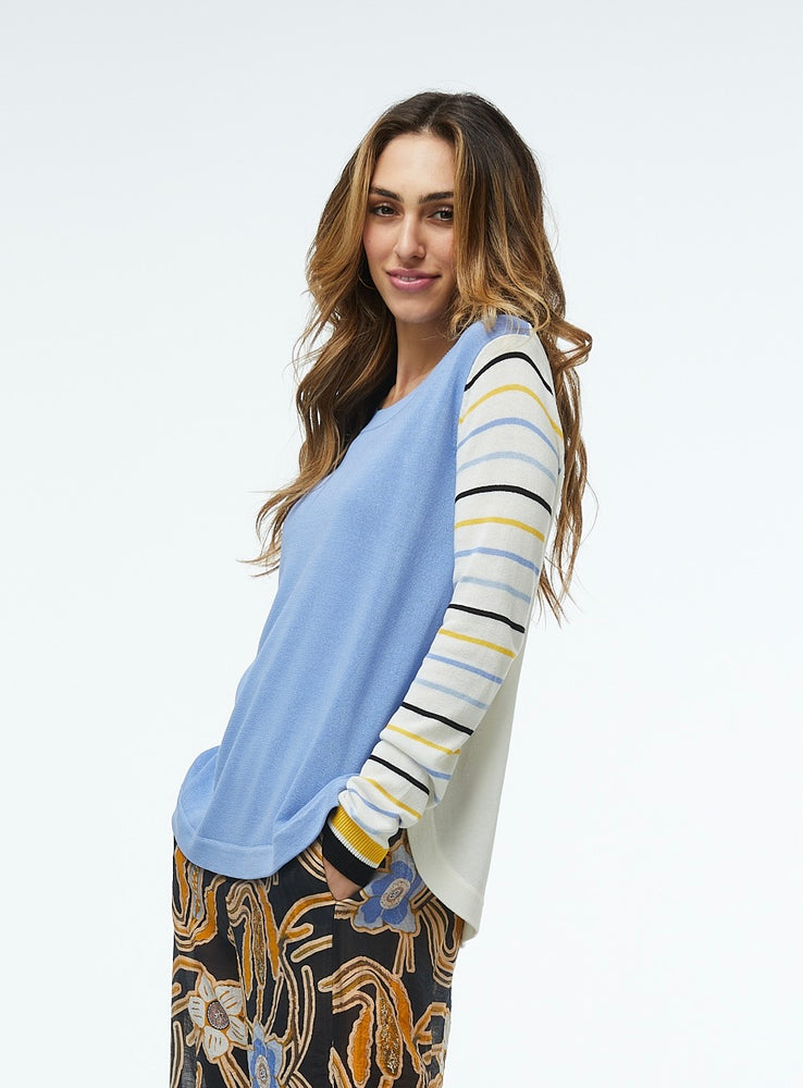 
                  
                    Zaket & Plover| Stripe Sleeve Sweater
                  
                